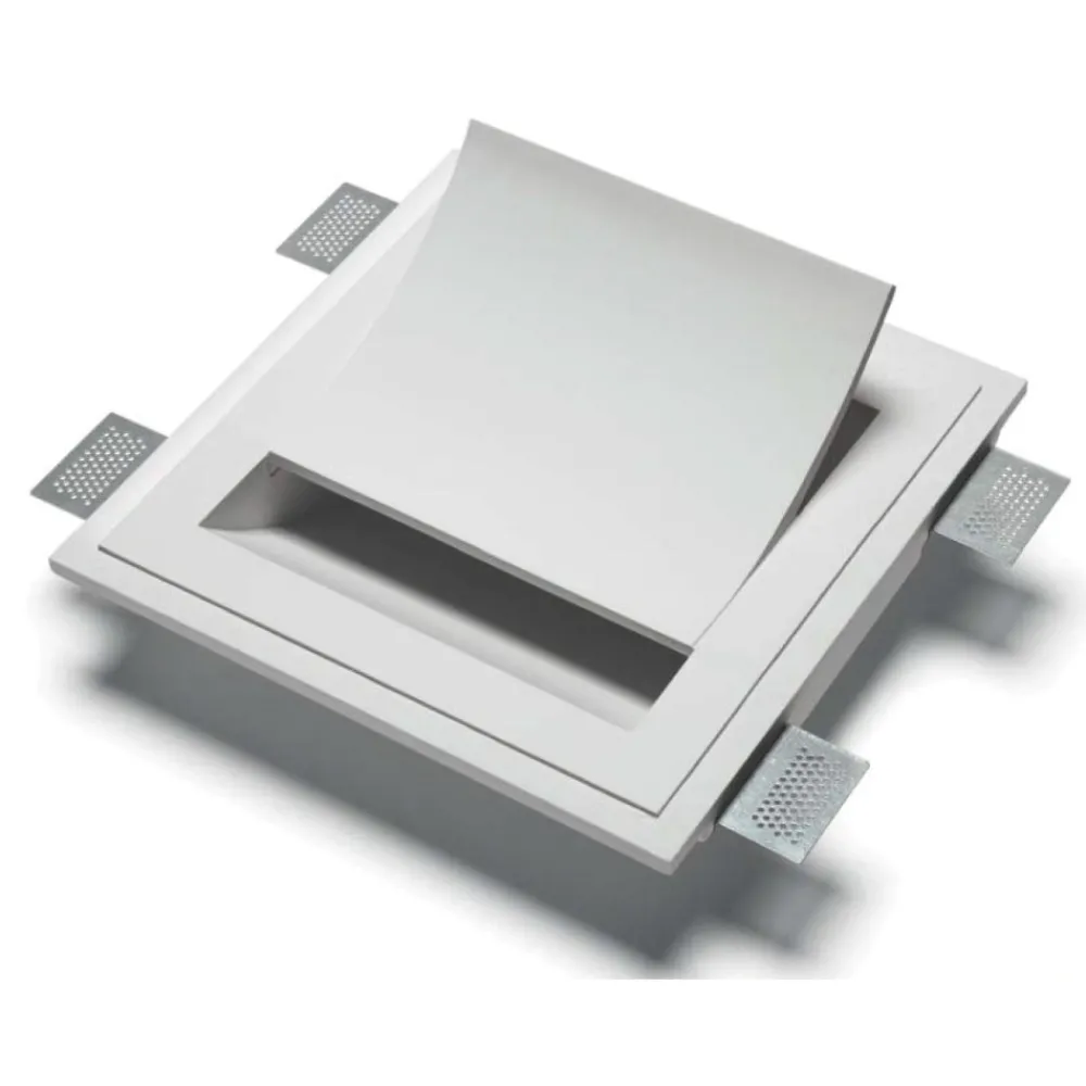 Applique Da Parete-Selezionato da Mazzolaluce Vela da incasso a parete applique lampada in gesso cristaly 16.5w 4000k