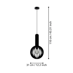 Lampade A Sospensione-Eglo Velasco lampada a sospensione da cucina in stile orientale