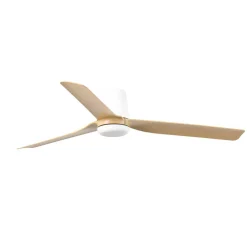 Ventilatori Da Soffitto-Selezionato da Mazzolaluce Venatilatore da soffitto smart wifi bianco e acero 13-17mq motore silenzioso