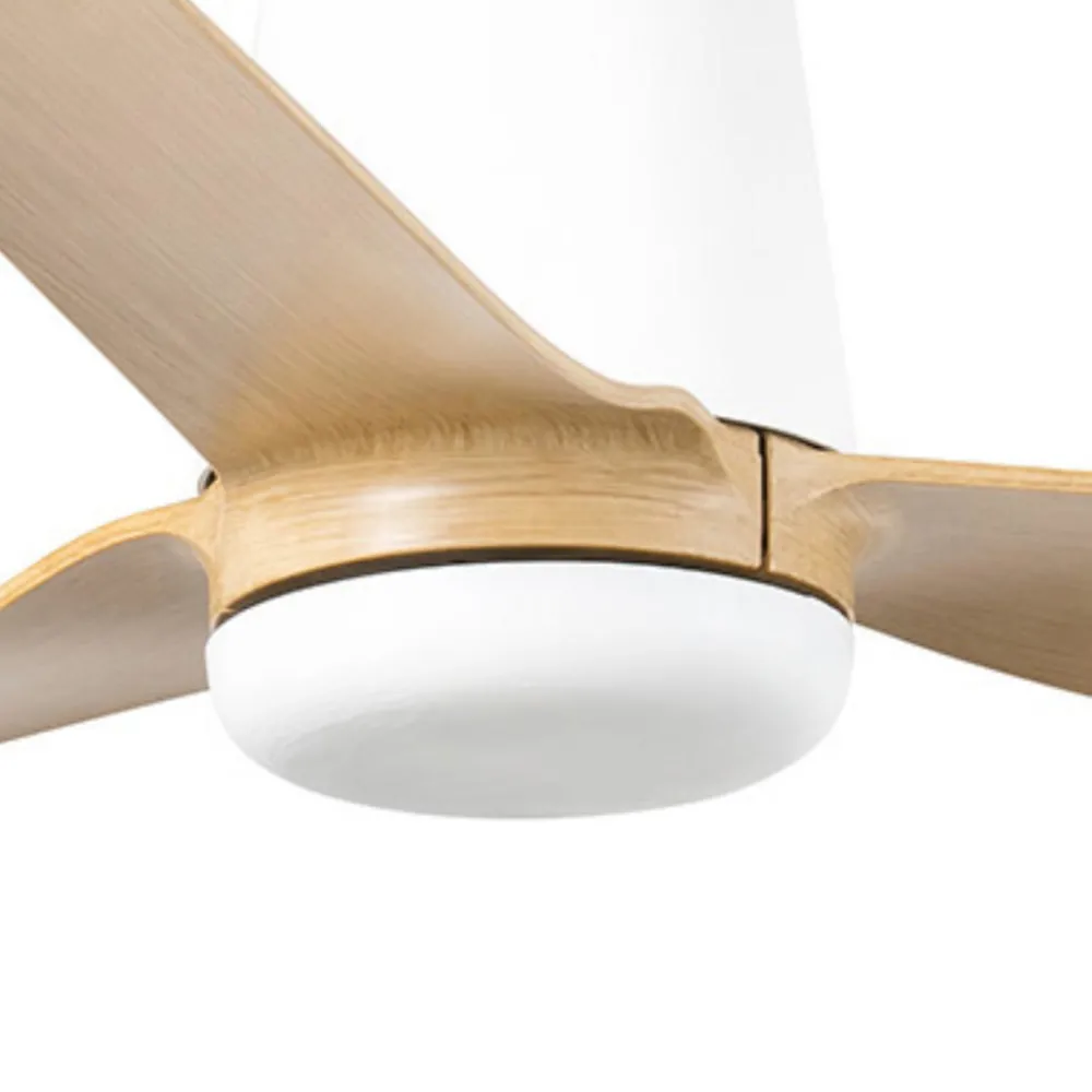 Ventilatori Da Soffitto-Selezionato da Mazzolaluce Venatilatore da soffitto smart wifi bianco e acero 13-17mq motore silenzioso