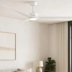 Ventilatori Da Soffitto-Selezionato da Mazzolaluce Ventilatoda soffitto bianco stanze max 28mq luce led 3000k app smart