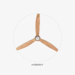 Ventilatori Da Soffitto-Selezionato da Mazzolaluce Ventilatore a lampadario nero con luce 28mq pale di legno