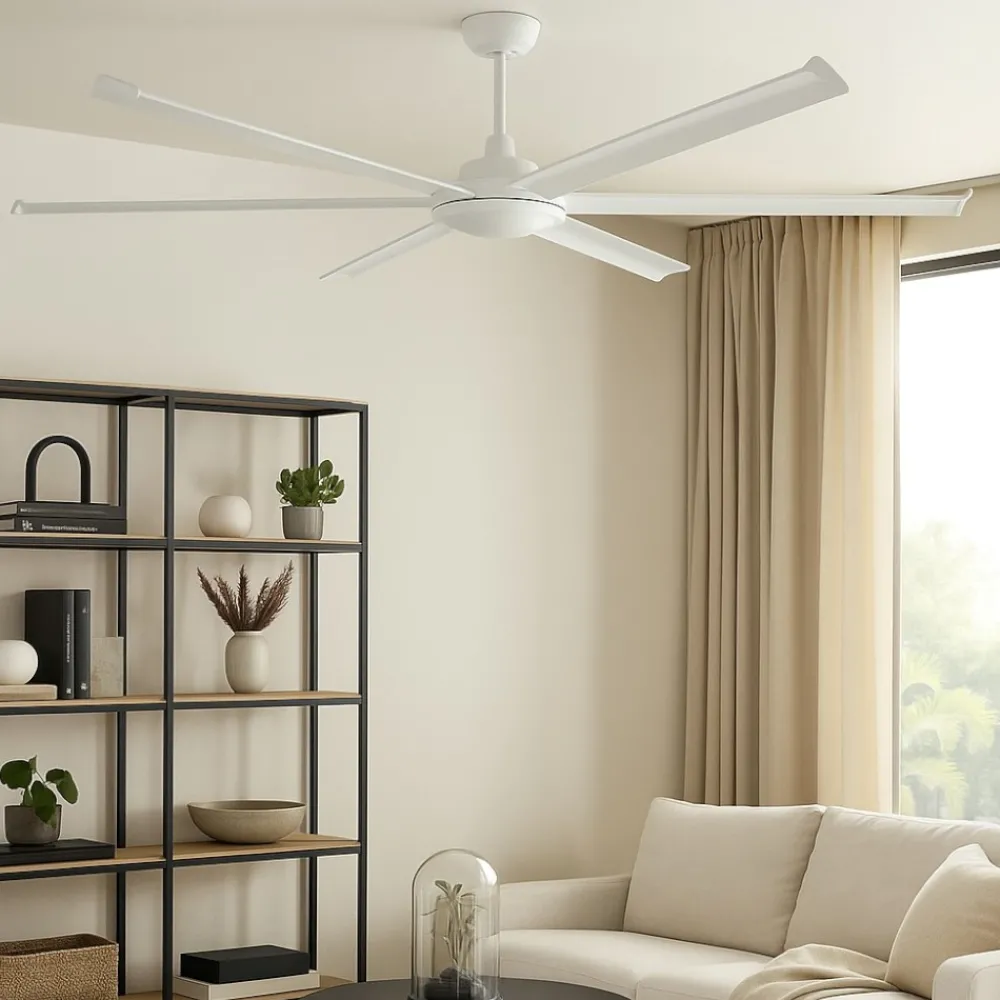 Ventilatori Da Soffitto-Selezionato da Mazzolaluce Ventilatore a pale bianco da soffitto con telecomando 39mq