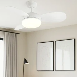Ventilatori Da Soffitto-Selezionato da Mazzolaluce Ventilatore a pale bicolore con luce da soffitto 15mq