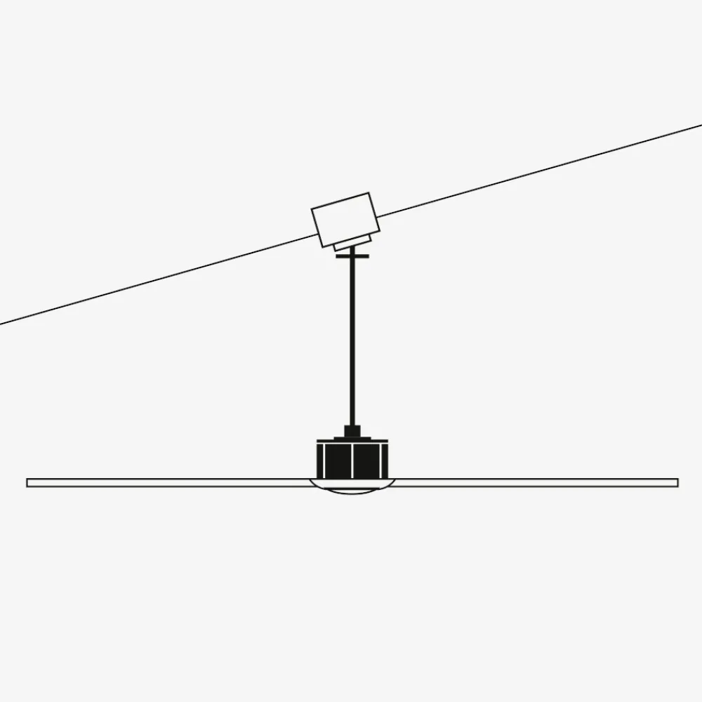 Ventilatori Da Soffitto-Selezionato da Mazzolaluce Ventilatore a pale bicolore con luce da soffitto 15mq