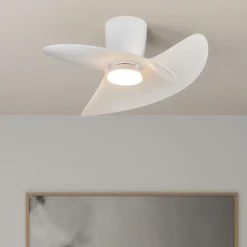 Ventilatori Da Soffitto-Selezionato da Mazzolaluce Ventilatore a pale da soffitto con luce led cct max 13mq con telecomando