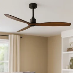 Ventilatori Da Soffitto-Selezionato da Mazzolaluce Ventilatore a pale effetto legno da soffitto 17mq