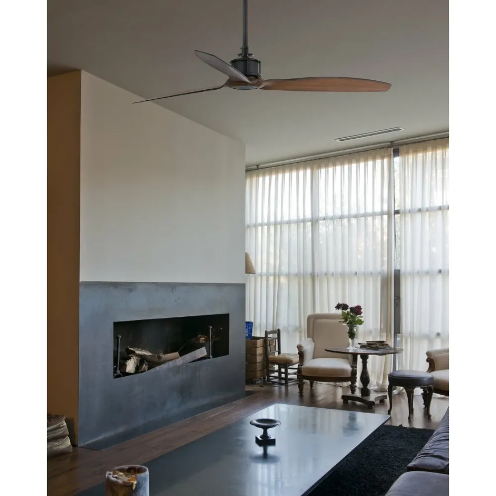 Ventilatori Da Soffitto-Selezionato da Mazzolaluce Ventilatore a pale effetto legno da soffitto 17mq
