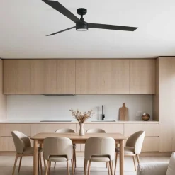 Ventilatori Da Soffitto-Selezionato da Mazzolaluce Ventilatore a pale nero da soffitto con luce 28mq silenzioso