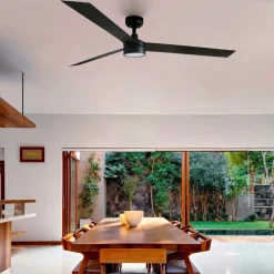 Ventilatori Da Soffitto-Selezionato da Mazzolaluce Ventilatore a pale nero da soffitto con luce 28mq silenzioso