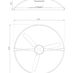 Ventilatori Da Soffitto-Selezionato da Mazzolaluce Ventilatore a plafoniera con luce 20mq grigio pale di legno con telecomando