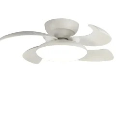 Ventilatori Da Soffitto-Selezionato da Mazzolaluce Ventilatore a plafoniera con telecomando pale motorizzate richiudibili bianco 20mq