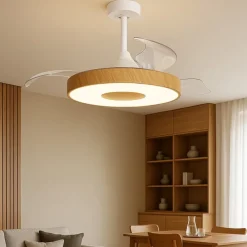 Ventilatori Da Soffitto-Selezionato da Mazzolaluce Ventilatore a plafoniera con telecomando pale motorizzate richiudibili 20mq