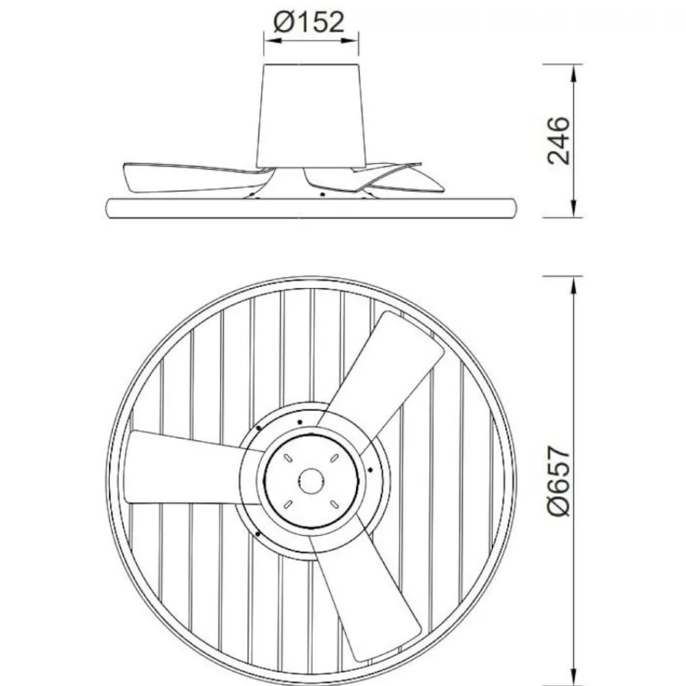 Ventilatori Da Soffitto-Selezionato da Mazzolaluce Ventilatore a plafoniera con led bianco cct dimmerabile app e telecomando 13mq