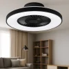 Ventilatori Da Soffitto-Selezionato da Mazzolaluce Ventilatore a plafoniera da soffitto nero silenzioso con luce