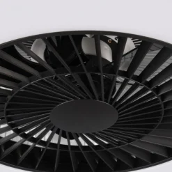 Ventilatori Da Soffitto-Selezionato da Mazzolaluce Ventilatore a plafoniera da soffitto nero silenzioso con luce