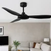 Ventilatori Da Soffitto-Selezionato da Mazzolaluce Ventilatore a soffito con pale nero silenzioso 25mq con telecomando