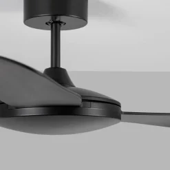 Ventilatori Da Soffitto-Selezionato da Mazzolaluce Ventilatore a soffito con pale nero silenzioso 25mq con telecomando