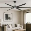 Ventilatori Da Soffitto-Selezionato da Mazzolaluce Ventilatore a soffitto con luce a pale nero con telecomando 39mq