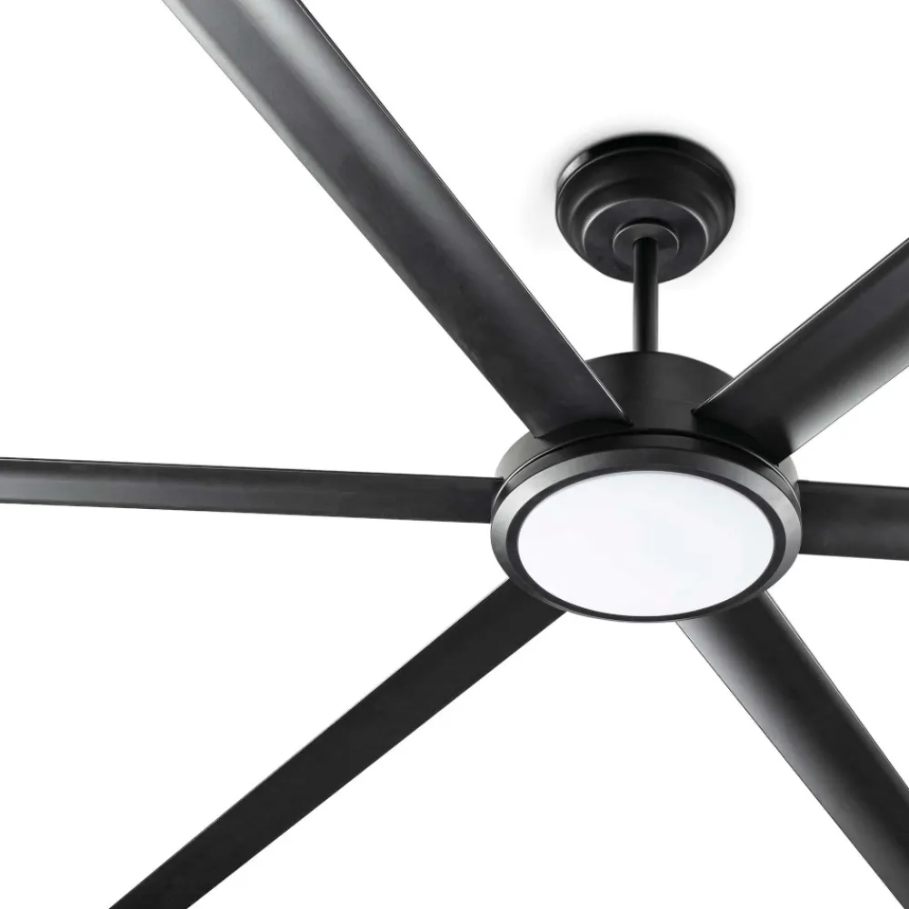 Ventilatori Da Soffitto-Selezionato da Mazzolaluce Ventilatore a soffitto con luce a pale nero con telecomando 39mq