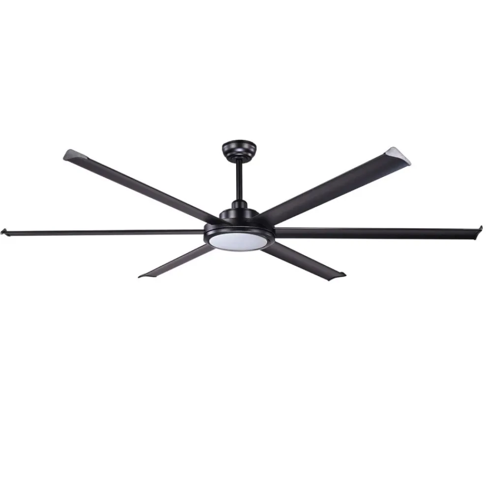 Ventilatori Da Soffitto-Selezionato da Mazzolaluce Ventilatore a soffitto con luce a pale nero con telecomando 39mq