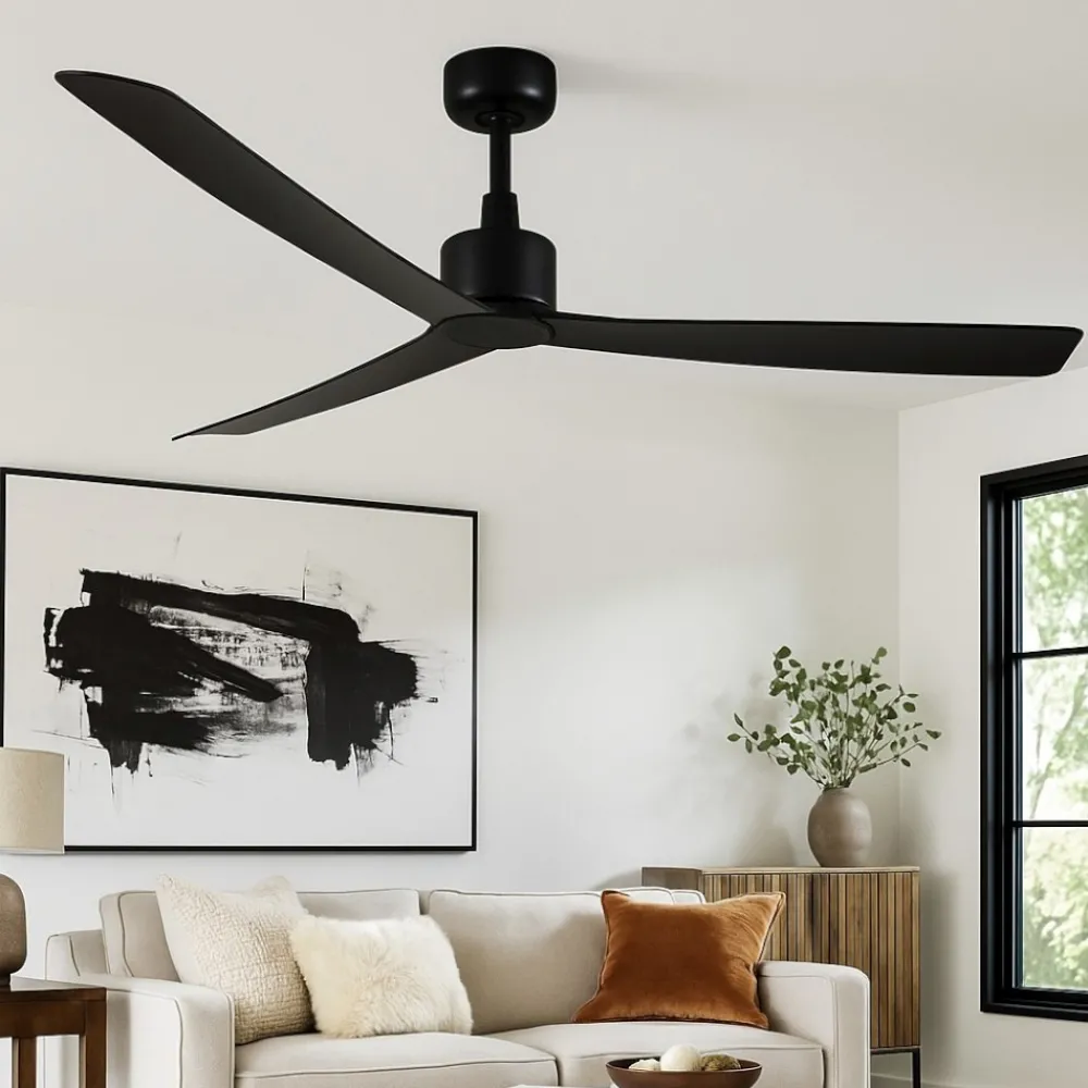 Ventilatori Da Soffitto-Selezionato da Mazzolaluce Ventilatore a soffitto 28mq con pale nero