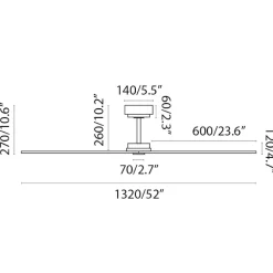 Ventilatori Da Soffitto-Selezionato da Mazzolaluce Ventilatore a soffitto 28mq con pale nero