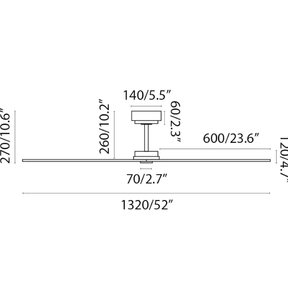 Ventilatori Da Soffitto-Selezionato da Mazzolaluce Ventilatore a soffitto 28mq con pale nero
