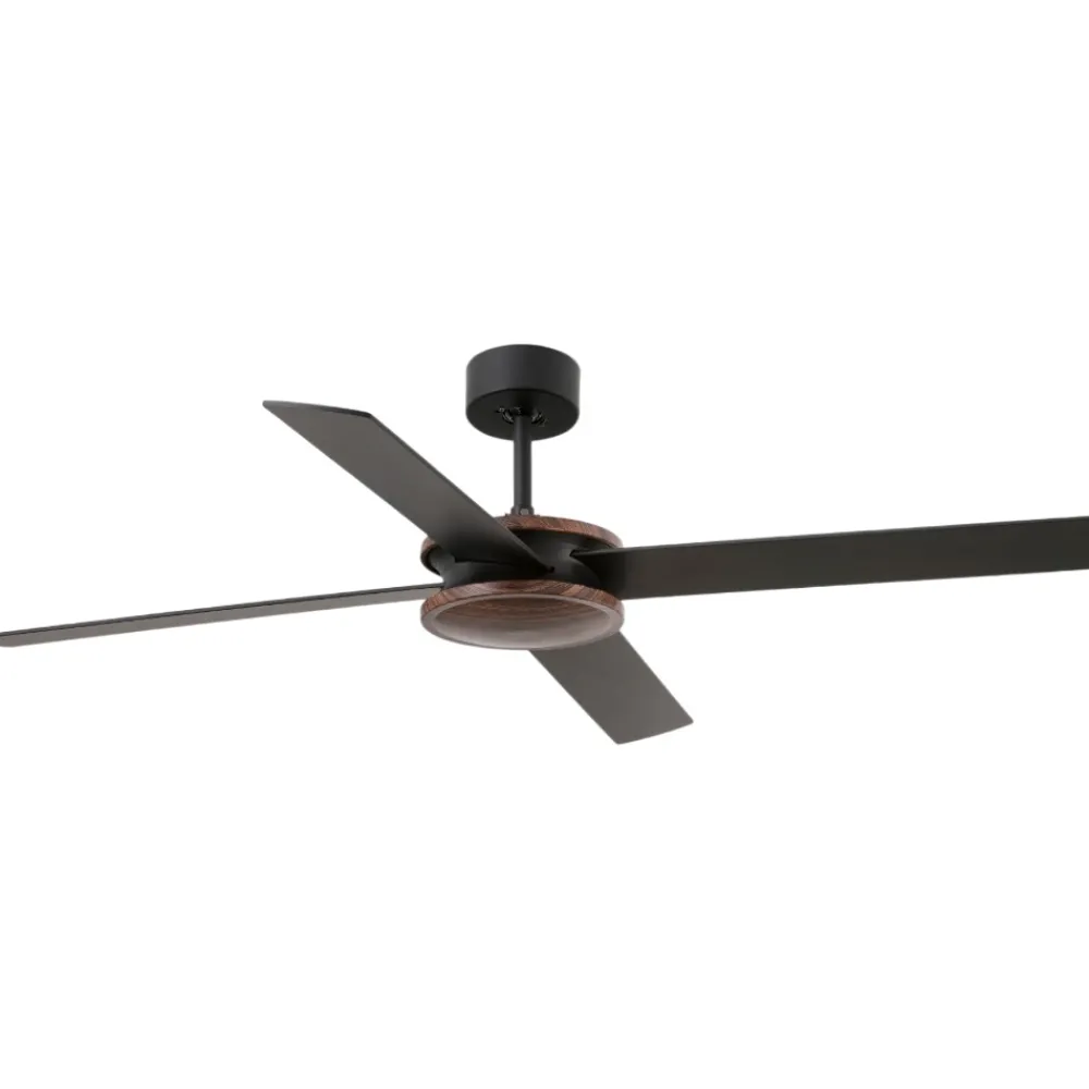 Ventilatori Da Soffitto-Selezionato da Mazzolaluce Ventilatore a soffitto 28mq con pale bicolore nero marrone