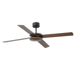 Ventilatori Da Soffitto-Selezionato da Mazzolaluce Ventilatore a soffitto 28mq con pale bicolore nero marrone