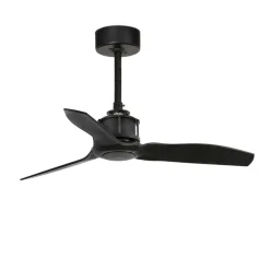 Ventilatori Da Soffitto-Selezionato da Mazzolaluce Ventilatore a soffitto 13mq pale nero silenzioso