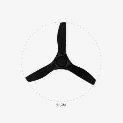 Ventilatori Da Soffitto-Selezionato da Mazzolaluce Ventilatore a soffitto 13mq pale nero silenzioso