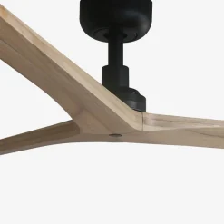 Ventilatori Da Soffitto-Selezionato da Mazzolaluce Ventilatore a soffitto nero 28mq silenzioso pale di legno