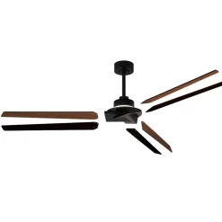 Ventilatori Da Soffitto-Selezionato da Mazzolaluce Ventilatore a soffitto nero per esterno con luce telecomando app 20mq