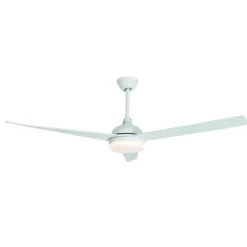 Ventilatori Da Soffitto-Selezionato da Mazzolaluce Ventilatore bianco con luce da soffitto a pale silenzioso 28mq con telecomando