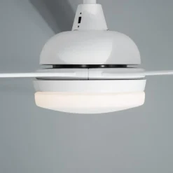 Ventilatori Da Soffitto-Selezionato da Mazzolaluce Ventilatore bianco con luce da soffitto a pale silenzioso 28mq con telecomando