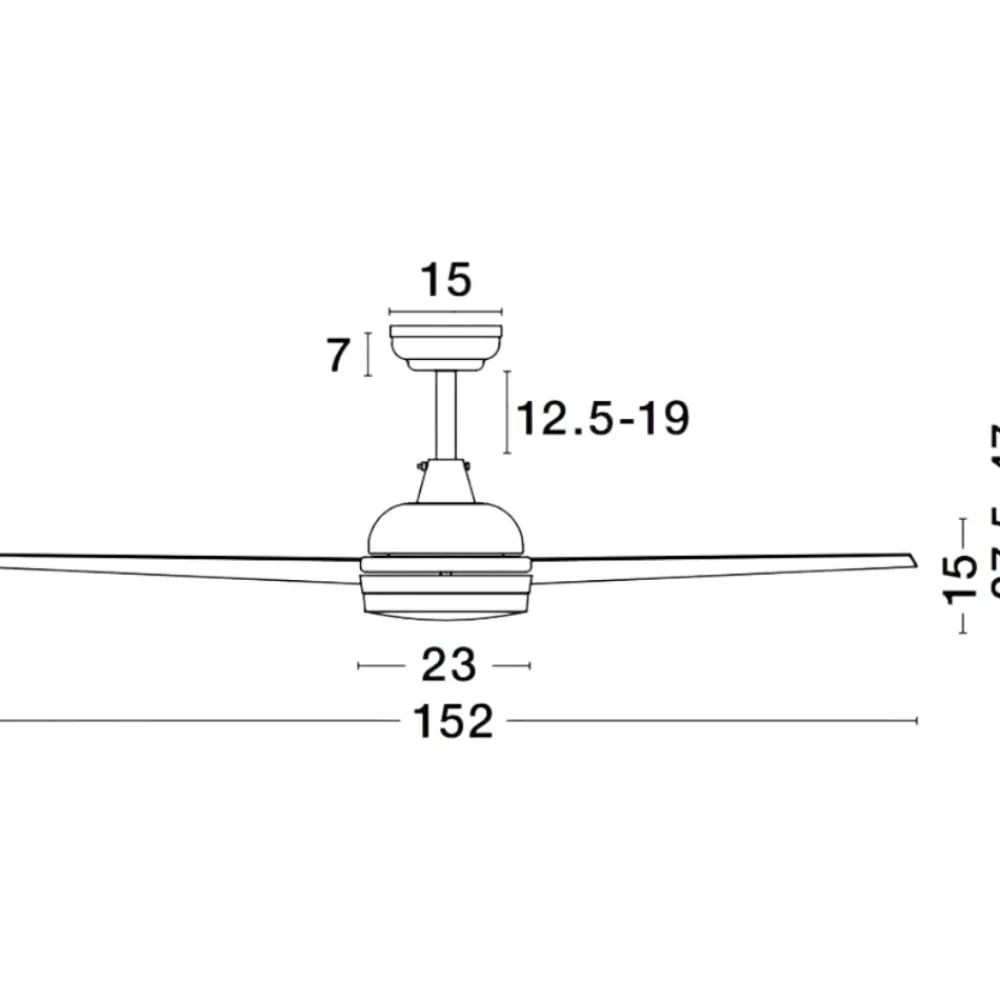 Ventilatori Da Soffitto-Selezionato da Mazzolaluce Ventilatore bianco con luce da soffitto a pale silenzioso 28mq con telecomando