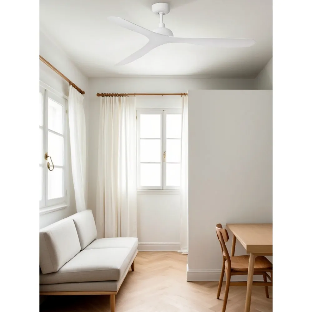 Ventilatori Da Soffitto-Selezionato da Mazzolaluce Ventilatore bianco da soffitto 28mq a pale