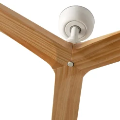 Ventilatori Da Soffitto-Selezionato da Mazzolaluce Ventilatore bianco silenzioso 28mq pale in legno rovere