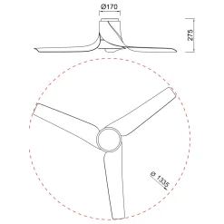 Ventilatori Da Soffitto-Selezionato da Mazzolaluce Ventilatore con luce da soffitto nero led cct con telecomando e app