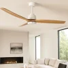 Ventilatori Da Soffitto-Selezionato da Mazzolaluce Ventilatore con luce da soffitto pale in legno 20mq con telecomando
