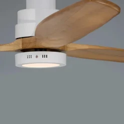 Ventilatori Da Soffitto-Selezionato da Mazzolaluce Ventilatore con luce da soffitto pale in legno 20mq con telecomando
