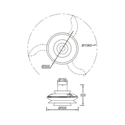 Ventilatori Da Soffitto-Selezionato da Mazzolaluce Ventilatore con pale nascoste bianco con telecomando led cct 13-20mq