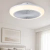 Ventilatori Da Soffitto-Eglo Ventilatore con plafoniera ambienti 13-20mq led cct sayulita