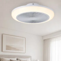 Ventilatori Da Soffitto-Eglo Ventilatore con plafoniera ambienti 13-20mq led cct sayulita
