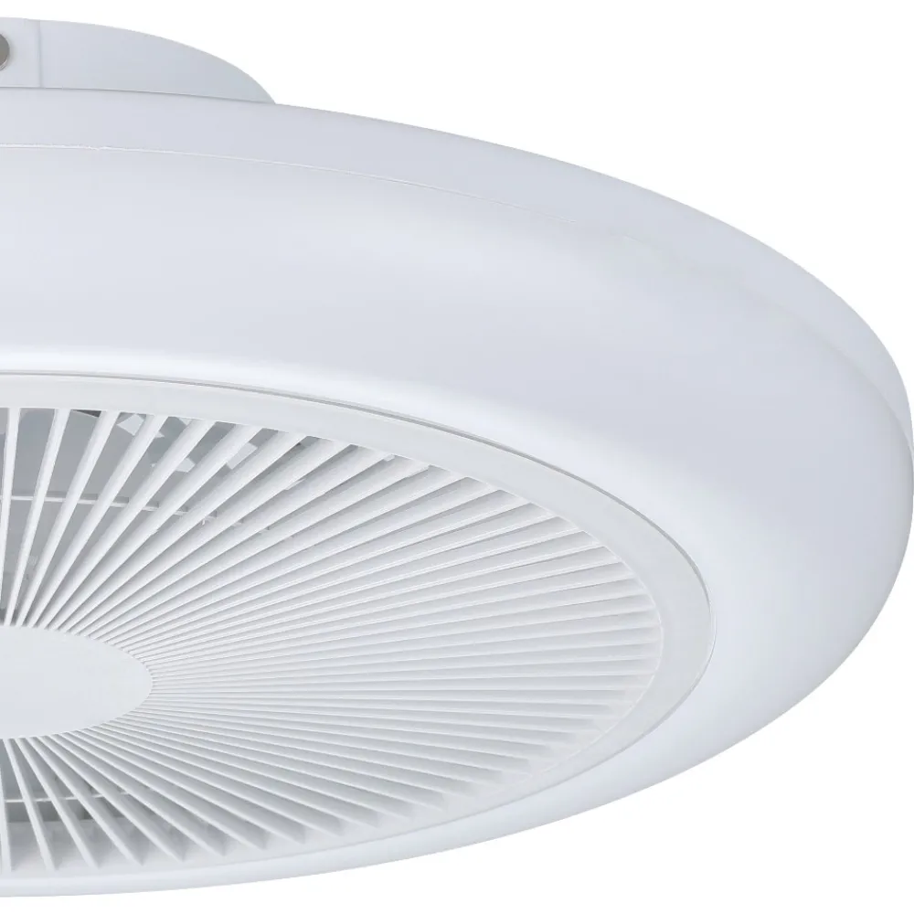 Ventilatori Da Soffitto-Eglo Ventilatore con plafoniera ambienti 13-20mq led cct sayulita