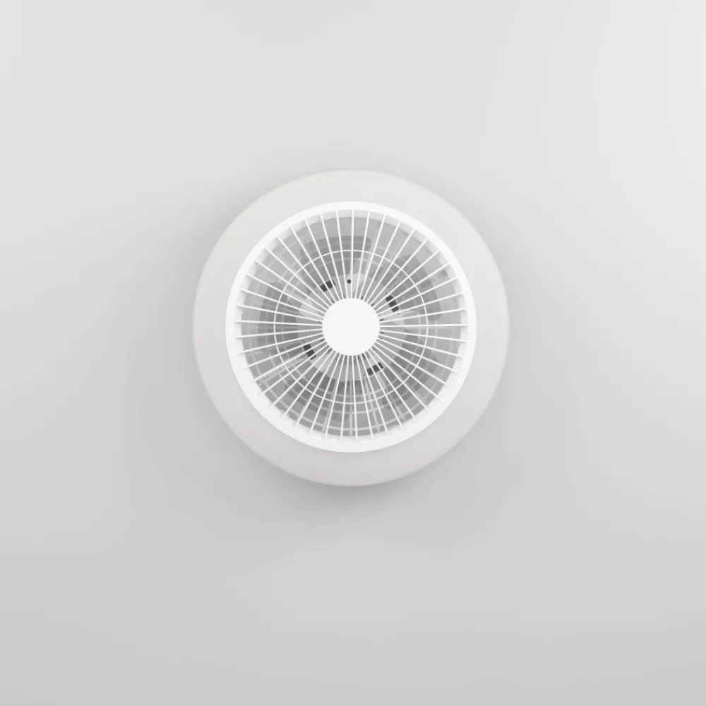 Ventilatori Da Soffitto-Eglo Ventilatore con plafoniera bianco con telecomando led cct salvador