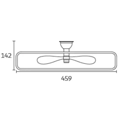 Ventilatori Da Soffitto-Eglo Ventilatore con plafoniera bianco con telecomando led cct salvador