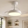 Ventilatori Da Soffitto-Eglo Ventilatore con plafoniera pale retraibili malpica led cct stanza 13mq