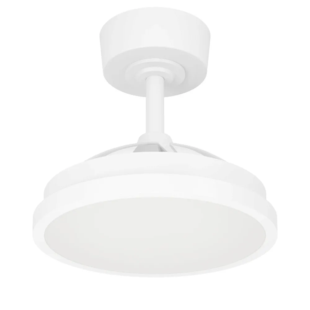 Ventilatori Da Soffitto-Eglo Ventilatore con plafoniera pale retraibili malpica led cct stanza 13mq